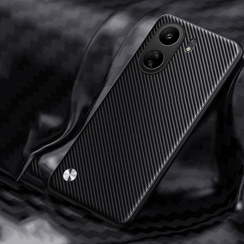 Coque Silicone Housse Etui Gel Serge T01 pour Xiaomi Redmi 13C Noir