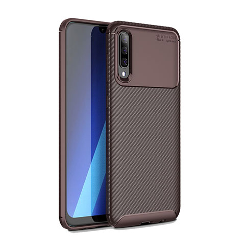 Coque Silicone Housse Etui Gel Serge WL1 pour Samsung Galaxy A30S Marron