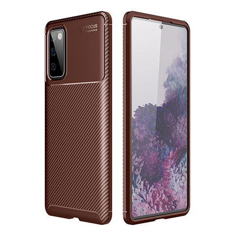 Coque Silicone Housse Etui Gel Serge WL1 pour Samsung Galaxy S20 FE (2022) 5G Marron