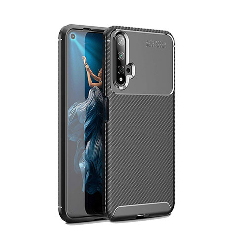 Coque Silicone Housse Etui Gel Serge Y01 pour Huawei Honor 20S Noir