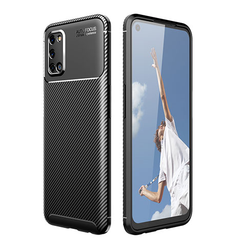 Coque Silicone Housse Etui Gel Serge Y01 pour Oppo A92 Noir