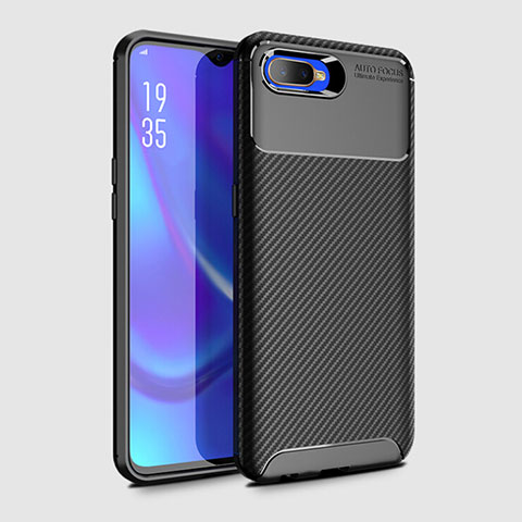 Coque Silicone Housse Etui Gel Serge Y01 pour Oppo R17 Neo Noir