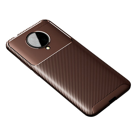 Coque Silicone Housse Etui Gel Serge Y01 pour Xiaomi Redmi K30 Pro 5G Marron