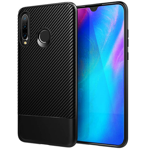 Coque Silicone Housse Etui Gel Serge Y02 pour Huawei Nova 4e Noir