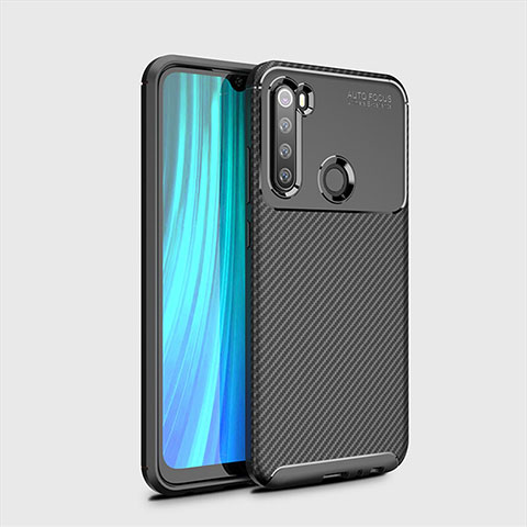 Coque Silicone Housse Etui Gel Serge Y02 pour Xiaomi Redmi Note 8 (2021) Noir