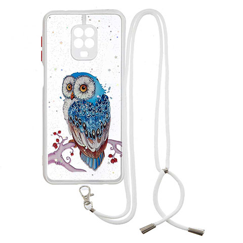 Coque Silicone Motif Fantaisie Souple Couleur Unie Etui Housse avec Laniere Strap Y01X pour Xiaomi Poco M2 Pro Mixte