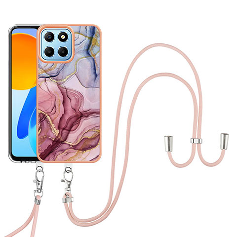 Coque Silicone Motif Fantaisie Souple Couleur Unie Etui Housse avec Laniere Strap Y07B pour Huawei Honor 70 Lite 5G Mixte