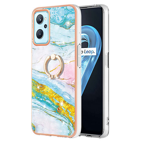 Coque Silicone Motif Fantaisie Souple Couleur Unie Etui Housse avec Support Bague Anneau Y05B pour Oppo K10 4G Colorful