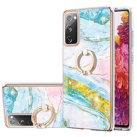 Coque Silicone Motif Fantaisie Souple Couleur Unie Etui Housse avec Support Bague Anneau Y05B pour Samsung Galaxy S20 Lite 5G Colorful