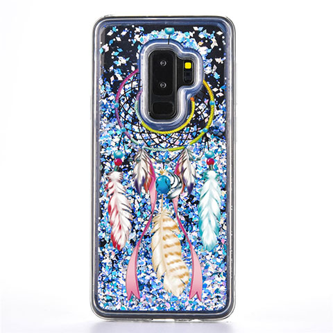 Coque Silicone Motif Fantaisie Souple Couleur Unie Etui Housse K01 pour Samsung Galaxy S9 Plus Bleu Ciel