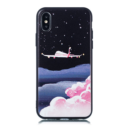 Coque Silicone Motif Fantaisie Souple Couleur Unie Etui Housse S01 pour Apple iPhone Xs Max Mixte