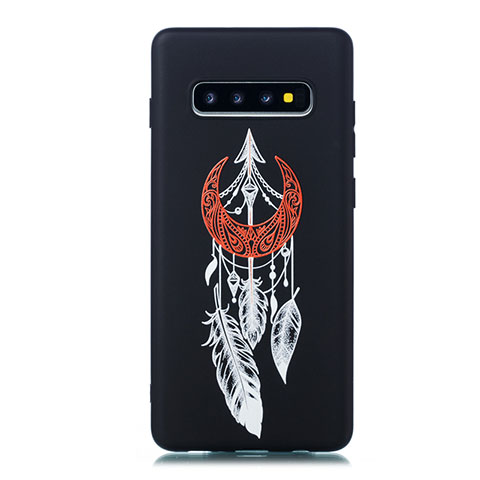 Coque Silicone Motif Fantaisie Souple Couleur Unie Etui Housse S01 pour Samsung Galaxy S10 5G Noir