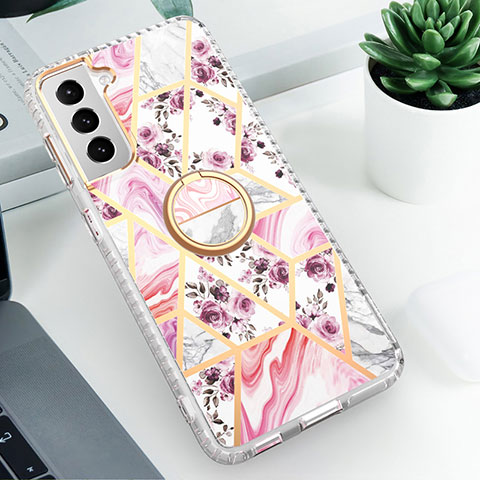 Coque Silicone Motif Fantaisie Souple Couleur Unie Etui Housse S02 pour Samsung Galaxy S23 Plus 5G Rose Rouge