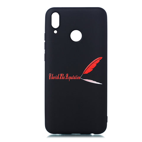 Coque Silicone Motif Fantaisie Souple Couleur Unie Etui Housse S06 pour Huawei Enjoy 9 Plus Rouge