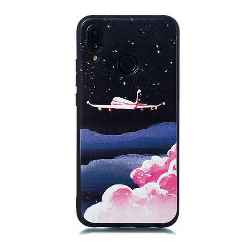 Coque Silicone Motif Fantaisie Souple Couleur Unie Etui Housse S06 pour Huawei Nova 3e Mixte