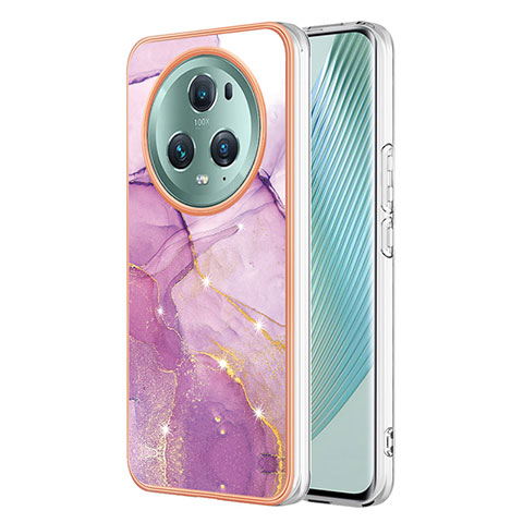 Coque Silicone Motif Fantaisie Souple Couleur Unie Etui Housse Y01B pour Huawei Honor X9a 5G Violet Clair