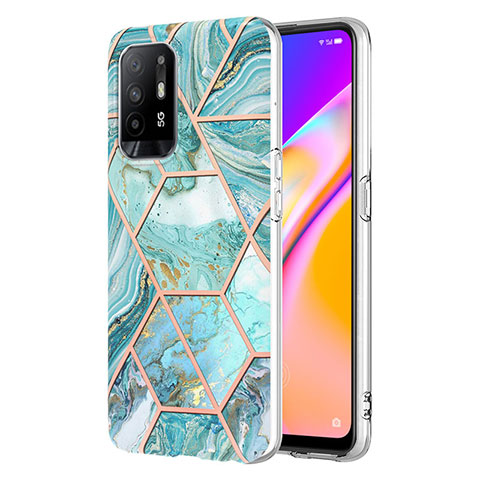 Coque Silicone Motif Fantaisie Souple Couleur Unie Etui Housse Y01B pour Oppo F19 Pro+ Plus 5G Pastel Vert