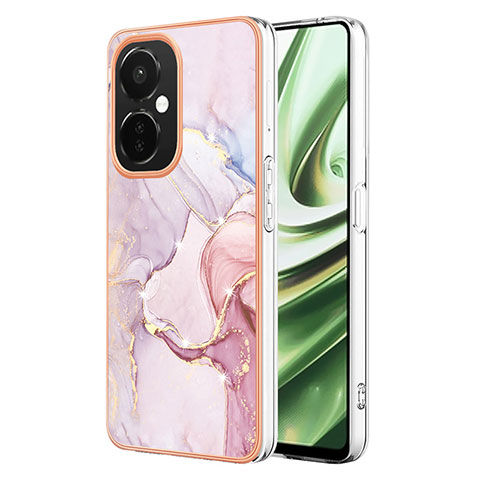 Coque Silicone Motif Fantaisie Souple Couleur Unie Etui Housse Y01B pour Oppo K11x 5G Rose