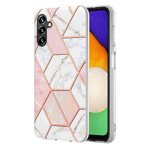 Coque Silicone Motif Fantaisie Souple Couleur Unie Etui Housse Y01B pour Samsung Galaxy A04s Rose