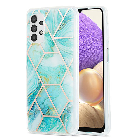 Coque Silicone Motif Fantaisie Souple Couleur Unie Etui Housse Y01B pour Samsung Galaxy A32 5G Pastel Vert