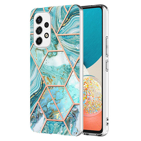 Coque Silicone Motif Fantaisie Souple Couleur Unie Etui Housse Y01B pour Samsung Galaxy A53 5G Pastel Vert