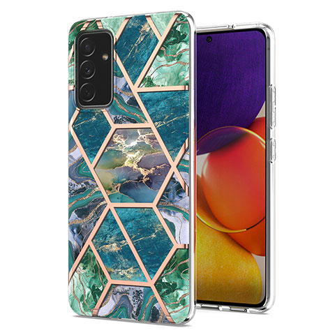 Coque Silicone Motif Fantaisie Souple Couleur Unie Etui Housse Y01B pour Samsung Galaxy A54 5G Vert Nuit