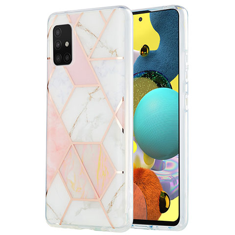 Coque Silicone Motif Fantaisie Souple Couleur Unie Etui Housse Y01B pour Samsung Galaxy M40S Rose