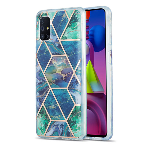 Coque Silicone Motif Fantaisie Souple Couleur Unie Etui Housse Y01B pour Samsung Galaxy M51 Vert Nuit