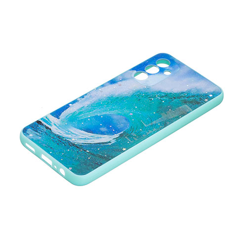 Coque Silicone Motif Fantaisie Souple Couleur Unie Etui Housse Y01X pour Samsung Galaxy A04s Vert