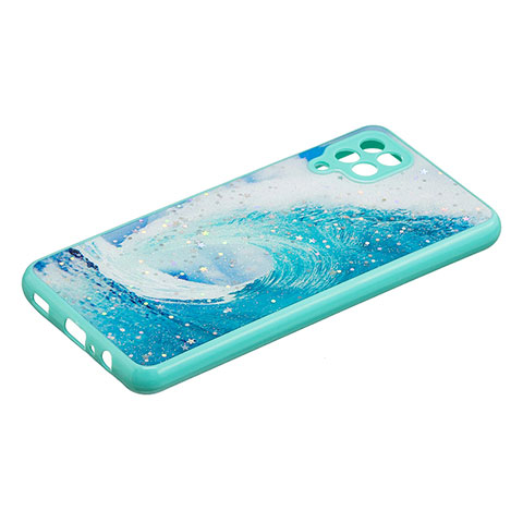 Coque Silicone Motif Fantaisie Souple Couleur Unie Etui Housse Y01X pour Samsung Galaxy A12 Vert