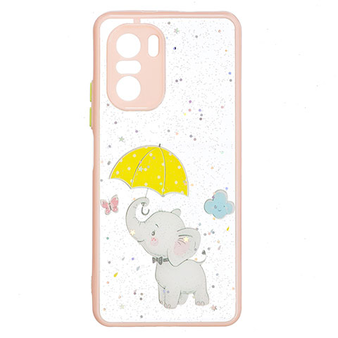 Coque Silicone Motif Fantaisie Souple Couleur Unie Etui Housse Y01X pour Xiaomi Poco F3 5G Jaune