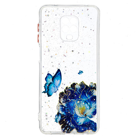 Coque Silicone Motif Fantaisie Souple Couleur Unie Etui Housse Y01X pour Xiaomi Poco M2 Pro Bleu