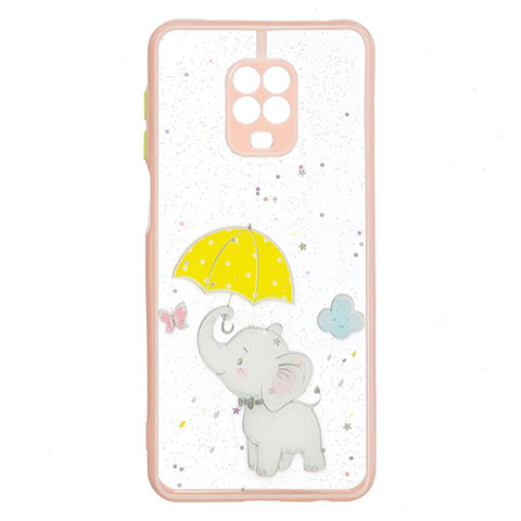 Coque Silicone Motif Fantaisie Souple Couleur Unie Etui Housse Y01X pour Xiaomi Poco M2 Pro Jaune