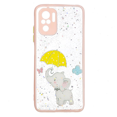 Coque Silicone Motif Fantaisie Souple Couleur Unie Etui Housse Y01X pour Xiaomi Poco M5S Jaune