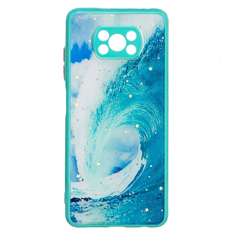 Coque Silicone Motif Fantaisie Souple Couleur Unie Etui Housse Y01X pour Xiaomi Poco X3 Vert