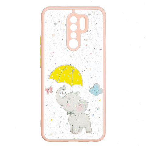 Coque Silicone Motif Fantaisie Souple Couleur Unie Etui Housse Y01X pour Xiaomi Redmi 9 Jaune