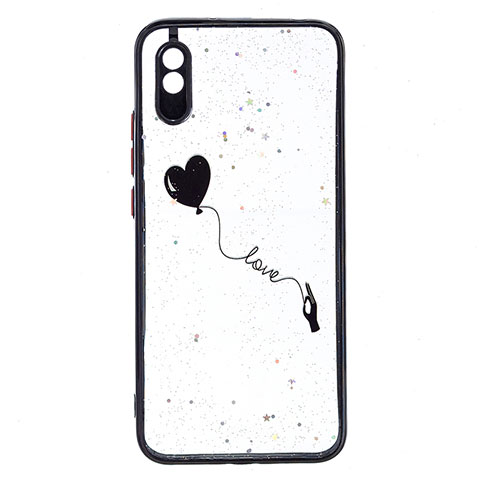 Coque Silicone Motif Fantaisie Souple Couleur Unie Etui Housse Y01X pour Xiaomi Redmi 9A Noir