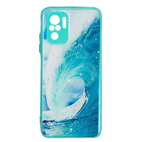 Coque Silicone Motif Fantaisie Souple Couleur Unie Etui Housse Y01X pour Xiaomi Redmi Note 10 4G Vert