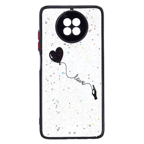 Coque Silicone Motif Fantaisie Souple Couleur Unie Etui Housse Y01X pour Xiaomi Redmi Note 9T 5G Noir