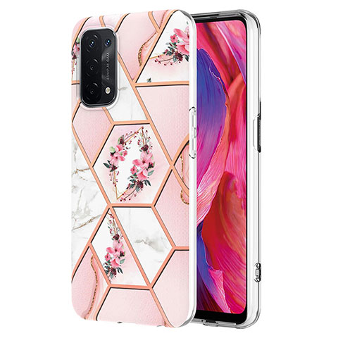 Coque Silicone Motif Fantaisie Souple Couleur Unie Etui Housse Y02B pour Oppo A74 5G Rose