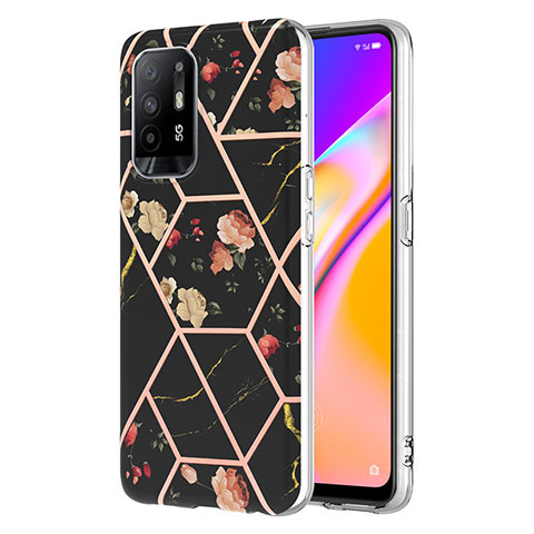 Coque Silicone Motif Fantaisie Souple Couleur Unie Etui Housse Y02B pour Oppo A95 5G Noir