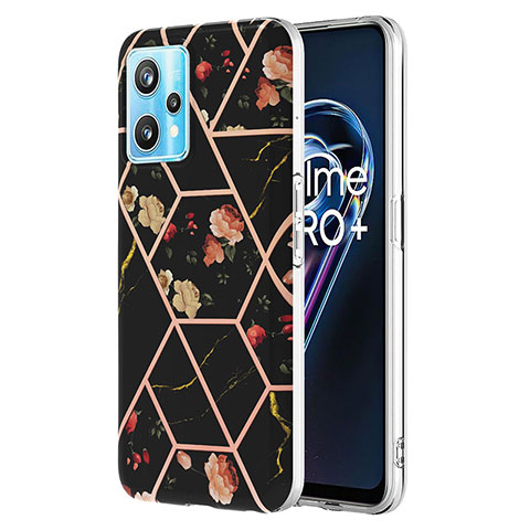 Coque Silicone Motif Fantaisie Souple Couleur Unie Etui Housse Y02B pour Realme 9 4G Noir