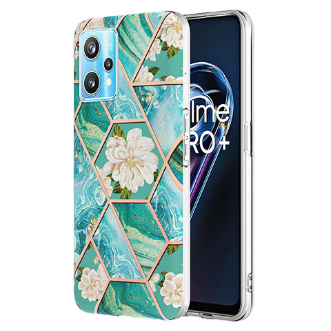 Coque Silicone Motif Fantaisie Souple Couleur Unie Etui Housse Y02B pour Realme 9 Pro+ Plus 5G Vert