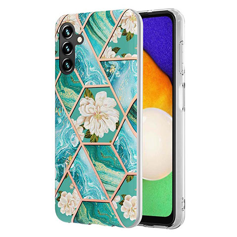 Coque Silicone Motif Fantaisie Souple Couleur Unie Etui Housse Y02B pour Samsung Galaxy A13 5G Vert