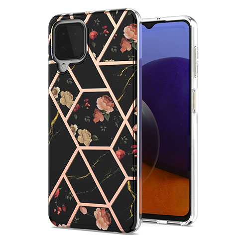 Coque Silicone Motif Fantaisie Souple Couleur Unie Etui Housse Y02B pour Samsung Galaxy A22 4G Noir