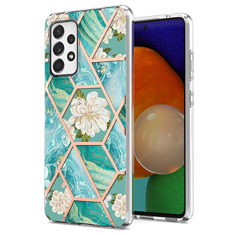 Coque Silicone Motif Fantaisie Souple Couleur Unie Etui Housse Y02B pour Samsung Galaxy A52 4G Vert