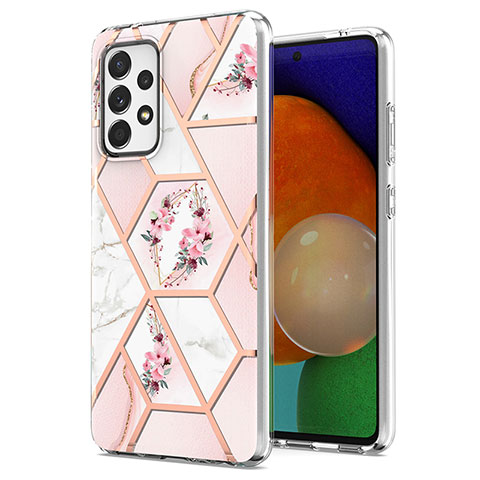 Coque Silicone Motif Fantaisie Souple Couleur Unie Etui Housse Y02B pour Samsung Galaxy A52s 5G Rose