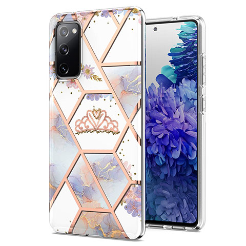 Coque Silicone Motif Fantaisie Souple Couleur Unie Etui Housse Y02B pour Samsung Galaxy S20 FE 5G Gris