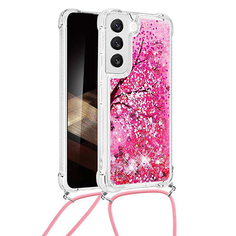 Coque Silicone Motif Fantaisie Souple Couleur Unie Etui Housse Y02B pour Samsung Galaxy S25 Plus 5G Rose Rouge