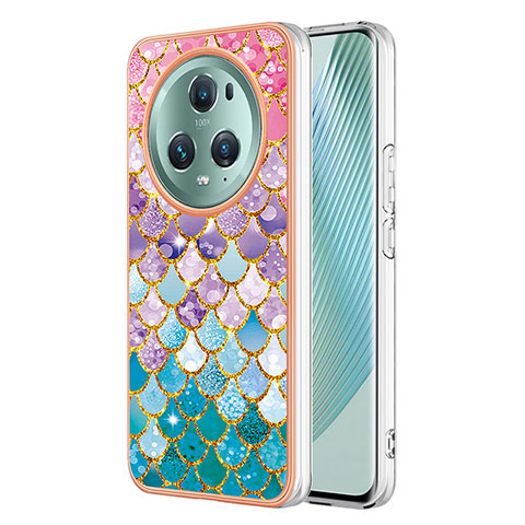 Coque Silicone Motif Fantaisie Souple Couleur Unie Etui Housse Y03B pour Huawei Honor Magic5 Pro 5G Colorful